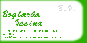 boglarka vasina business card